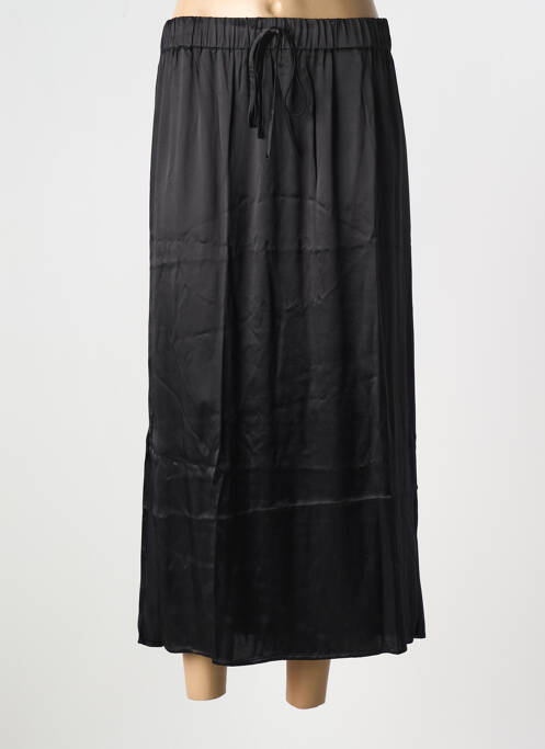 Jupe mi-longue noir SELECTED pour femme