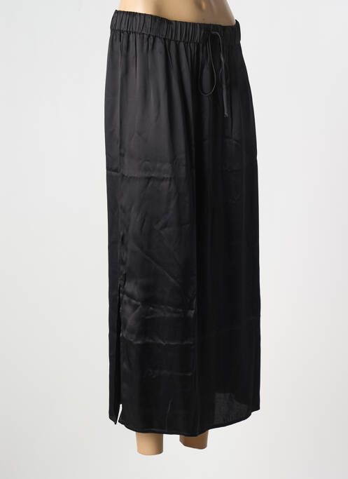 Jupe mi-longue noir SELECTED pour femme