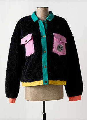 Manteau court noir WILD femme