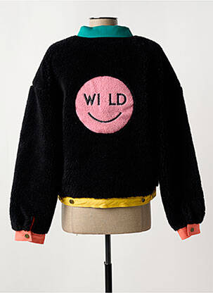 Manteau court noir WILD femme