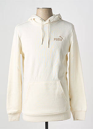 Sweat-shirt à capuche col rond blanc PUMA homme