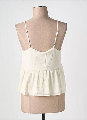 Top col v blanc Y.A.S femme