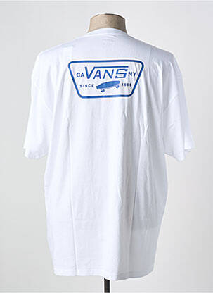 T-shirt col rond bleu VANS homme