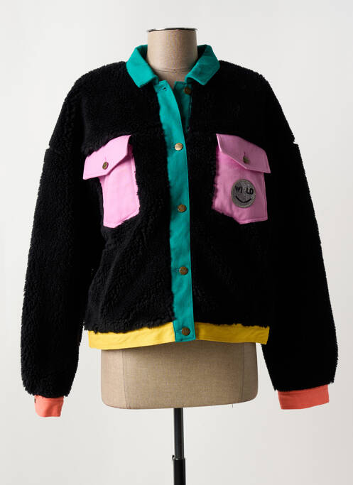 Manteau court noir WILD pour femme