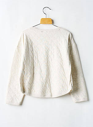 Sweat-shirt col rond gris PETIT BATEAU garçon