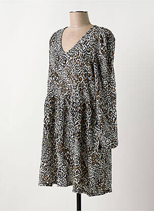 Robe courte col v noir VILA femme