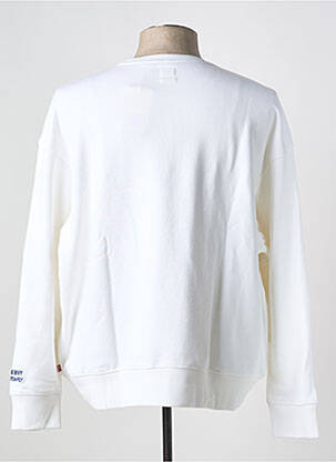 Sweat-shirt col rond blanc LEVI'S homme