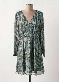 Robe courte col v marron VILA femme