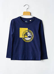 T-shirt col rond bleu TIMBERLAND garcon