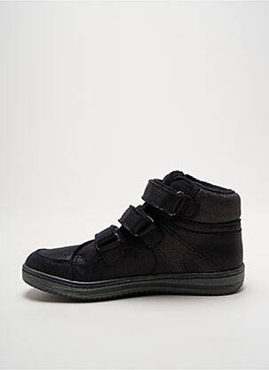 Baskets fermeture lacets bout rond noir KICKERS fille