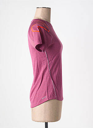 T-shirt col rond violet NEW BALANCE femme