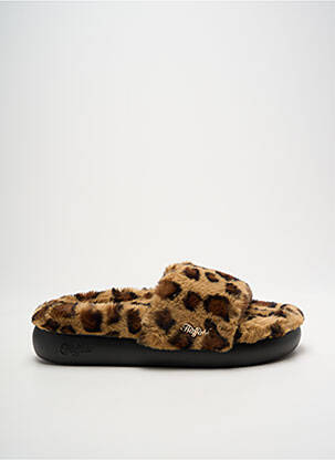 Chaussons/pantoufles bout rond bout rond marron BUFFALO femme
