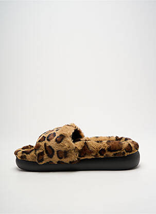 Chaussons/pantoufles bout rond bout rond marron BUFFALO femme