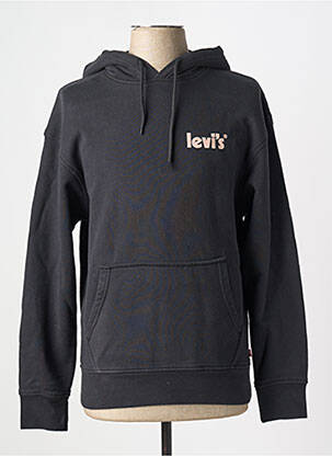 Sweat-shirt à capuche col rond noir LEVI'S homme