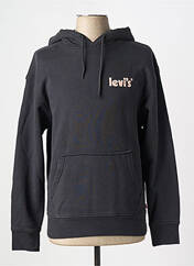Sweat-shirt à capuche noir LEVIS pour homme seconde vue
