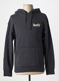 Sweat-shirt à capuche col rond noir LEVIS homme