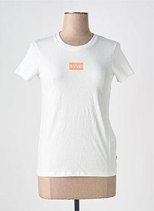T-shirt col rond blanc LEVI'S femme