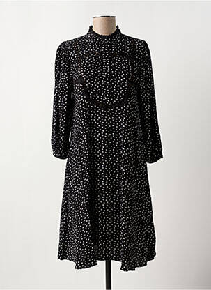 Robe courte col rond noir VILA femme