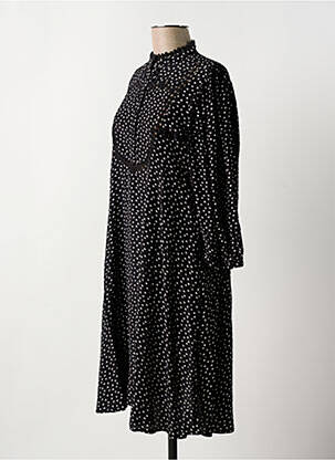 Robe courte col rond noir VILA femme