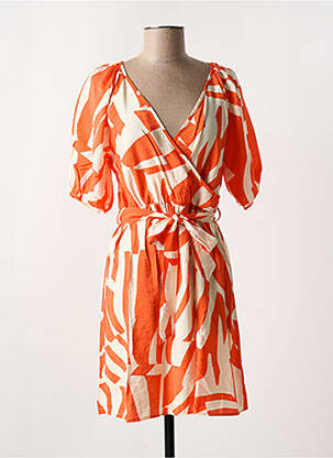 Robe courte col v beige VILA femme
