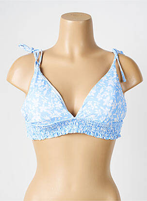 Haut de maillot de bain bleu PIECES femme