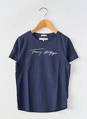 T-shirt bleu TOMMY HILFIGER pour fille seconde vue