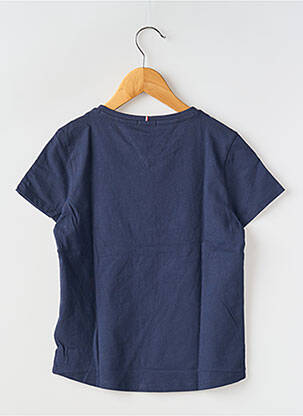 T-shirt col rond bleu TOMMY HILFIGER fille