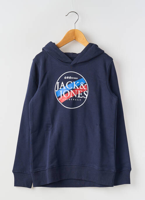 Sweat-shirt à capuche bleu JACK & JONES pour garçon