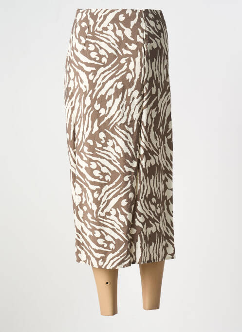 Jupe mi-longue marron VILA pour femme