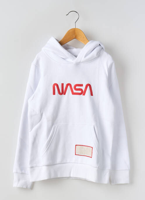 Sweat-shirt à capuche blanc JACK & JONES pour garçon