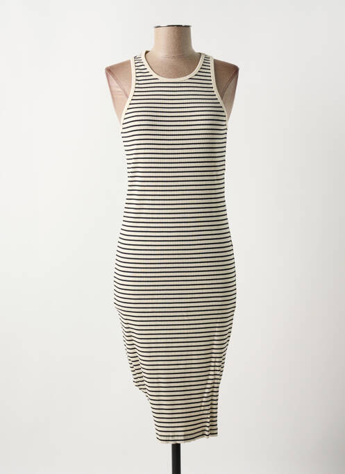 Robe courte beige VILA pour femme