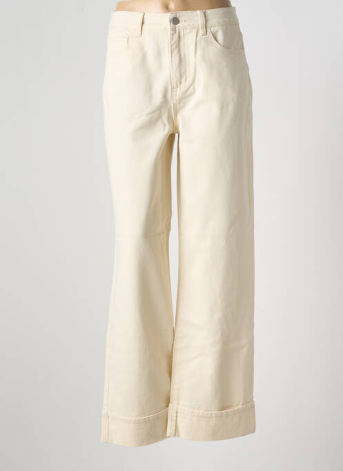 Jeans coupe large blanc VILA pour femme