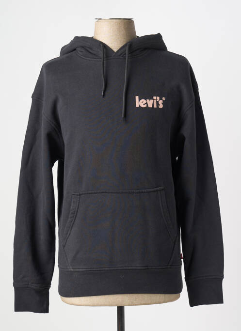 Sweat-shirt à capuche noir LEVIS pour homme