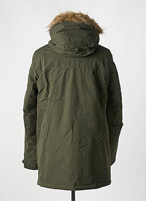 Parka capuche vert JACK & JONES homme