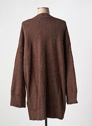 Gilet manches longues col v marron NA-KD femme