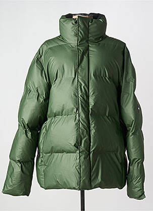 Doudoune col col montant vert RAINS femme