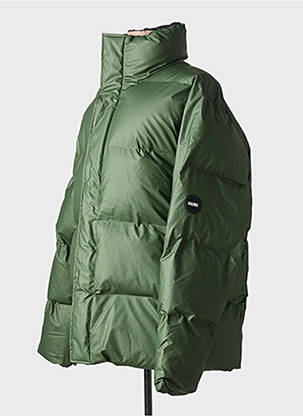 Doudoune col col montant vert RAINS femme