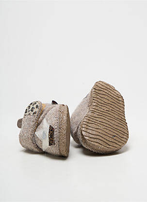 Chaussons/pantoufles beige GIESSWEIN fille