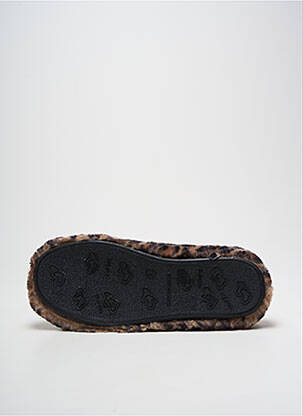Chaussons/pantoufles bout rond bout rond marron GEORGIA ROSE femme