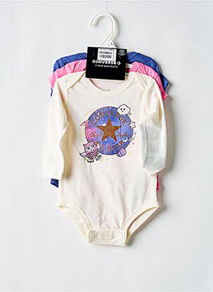 Body col rond multicolore CONVERSE fille