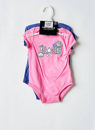Body col rond multicolore CONVERSE fille