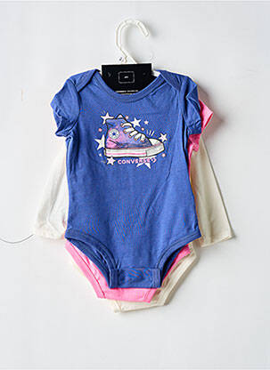 Body col rond multicolore CONVERSE fille
