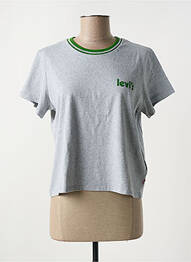 T-shirt col rond gris LEVIS femme