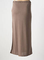 Jupe mi-longue marron VILA pour femme seconde vue