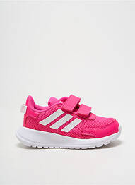 Baskets fermeture lacets bout rond rose ADIDAS fille