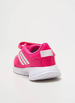 Baskets fermeture lacets bout rond rose ADIDAS fille