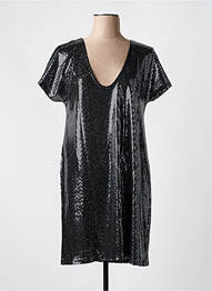 Robe courte col v gris VILA femme