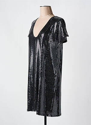 Robe courte col v gris VILA femme