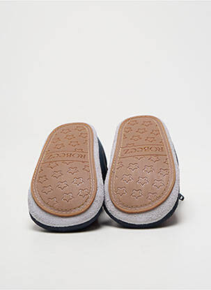 Chaussons/pantoufles bout rond bout rond bleu ROBEEZ garçon