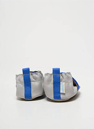 Chaussons/pantoufles fermeture elastique bout rond bleu ROBEEZ garçon